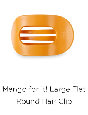 Teleties Mango For It! Flat Round Hair Clip