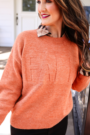 Fall Embossed Sweater