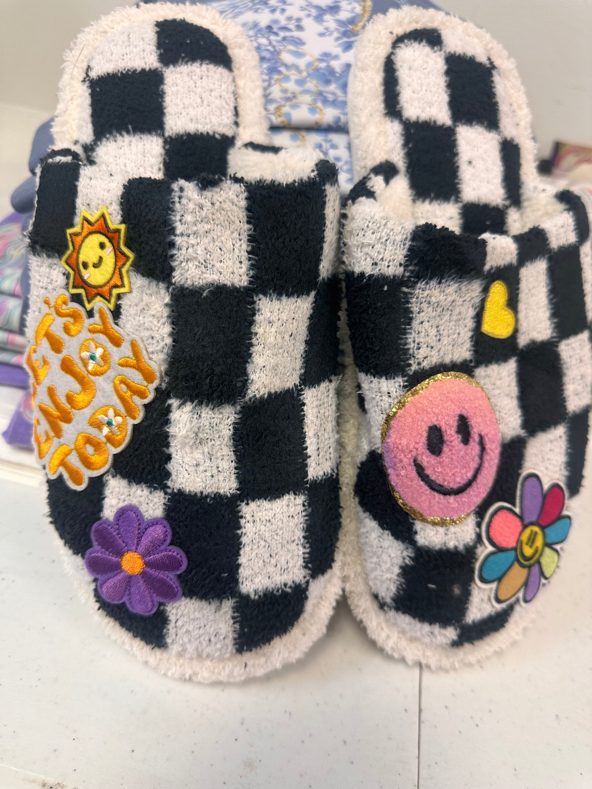 Slippers With Patches