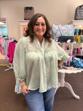 Sage Whisper Top
