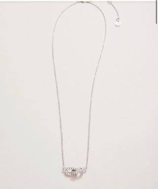 Spartina Necklace 18" Forever Friends/Links Silver