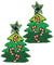 Christmas Tree & Candy Cane Earrings