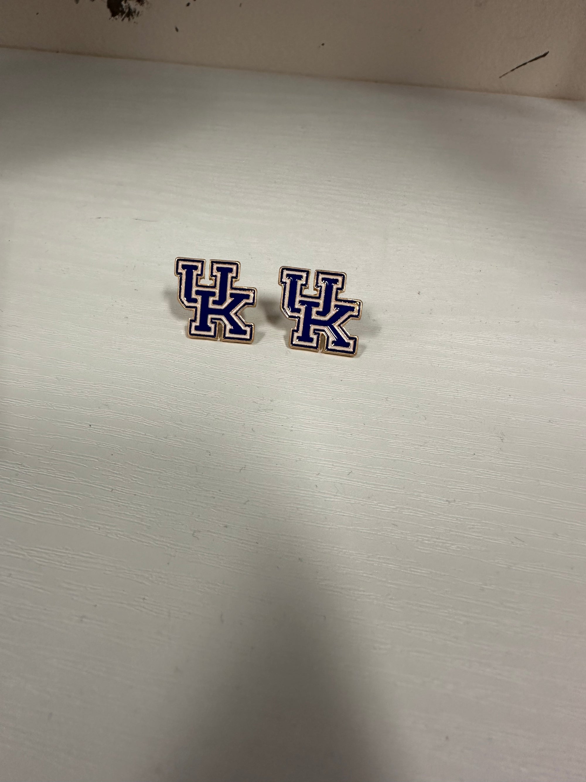 Kentucky Wildcats Enamel Stud Earrings Blue
