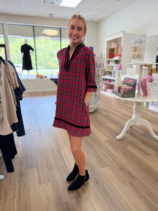 Simply Southern Plaid Holiday Dress