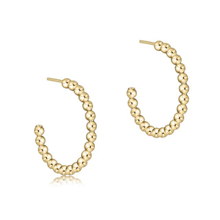 Enewton Beaded Classic 1" Post Hoop 2mm