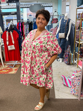 Blush Garden Babydoll Dress