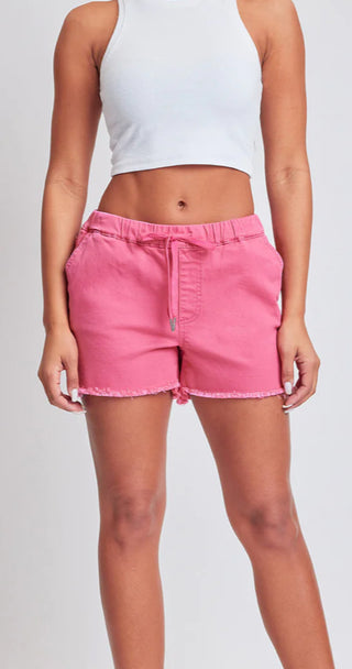 YMI Frayed Hem Pull-On Shorts