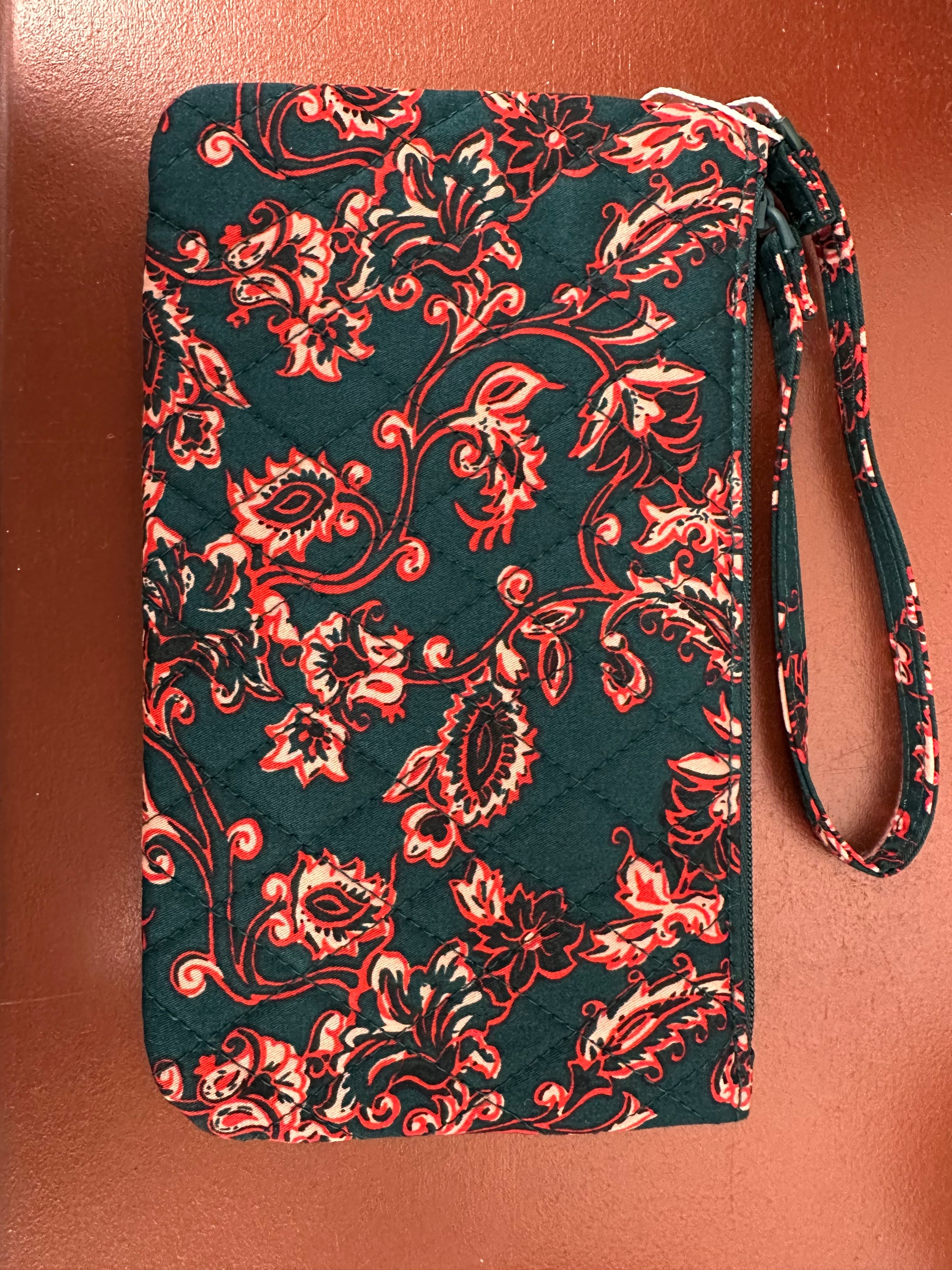 Vera Bradley Knotted Wristlet Victorian Vines