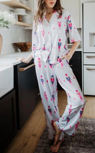 Nutcracker Light Blue Pajama Pant Set