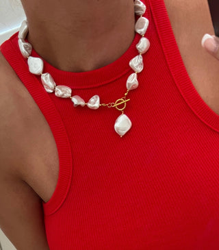 CHUNKY PEARL NECKLACE (Dallas Aug Market Presale)