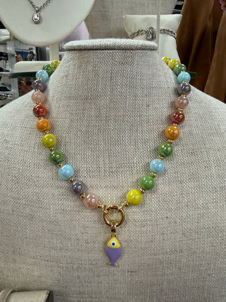 Beaded Fish Necklace
