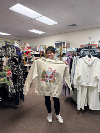 Glitzy Santa Sweatshirt
