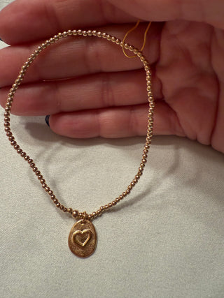 Enewton Extends Classic Gold 2MM Bead Bracelet Inspire Love Small Gold Charm