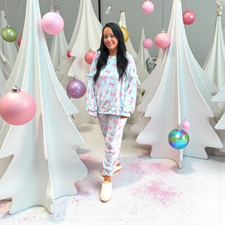 Santa Cherry Velour Jogger