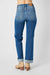 Judy Blue Jeans HW Seam & Cuffed Straight