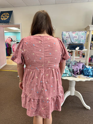 Rosy Darling Bow Dress
