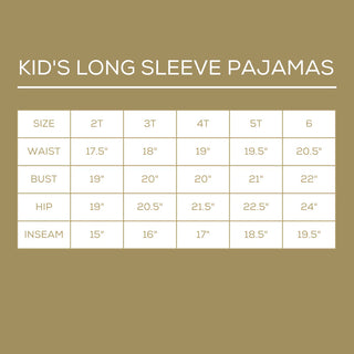 Kid's Nutcracker March Long Sleeve Pajamas