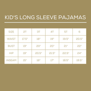 Kid's Nutcracker March Long Sleeve Pajamas