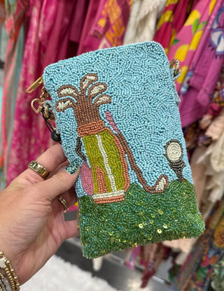 Tee Keeper Beaded Mobile Crossbody