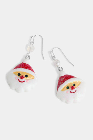 Sparkle Clause Dangle Earrings