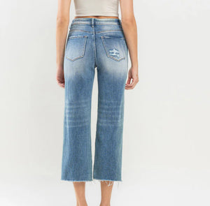 Vervet Jeans Mischief Super High Rise Crop Wide Leg