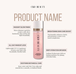 C&D Beauty Glow Lock Setting Spray