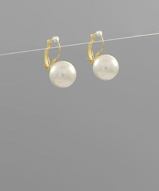 15mm Round Pearl Hoop