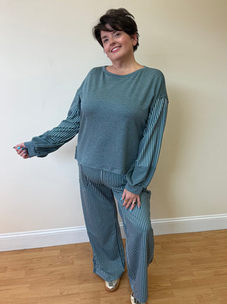 Green Bay Long Sleeve Top & Pant Set