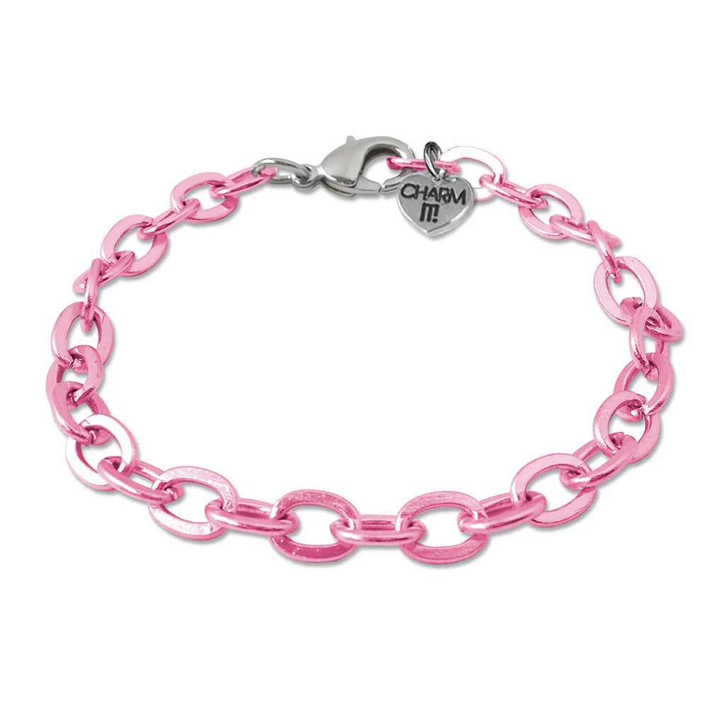 Charm It! Pink Chain Bracelet