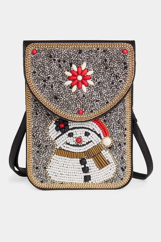 Artisan Beaded Holiday Crossbody