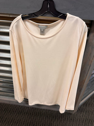 M42104TM LONG SLEEVE HI NECK TOP VANILLA