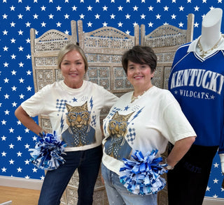 Wildcat Rhinestone Specs Boxy Tee