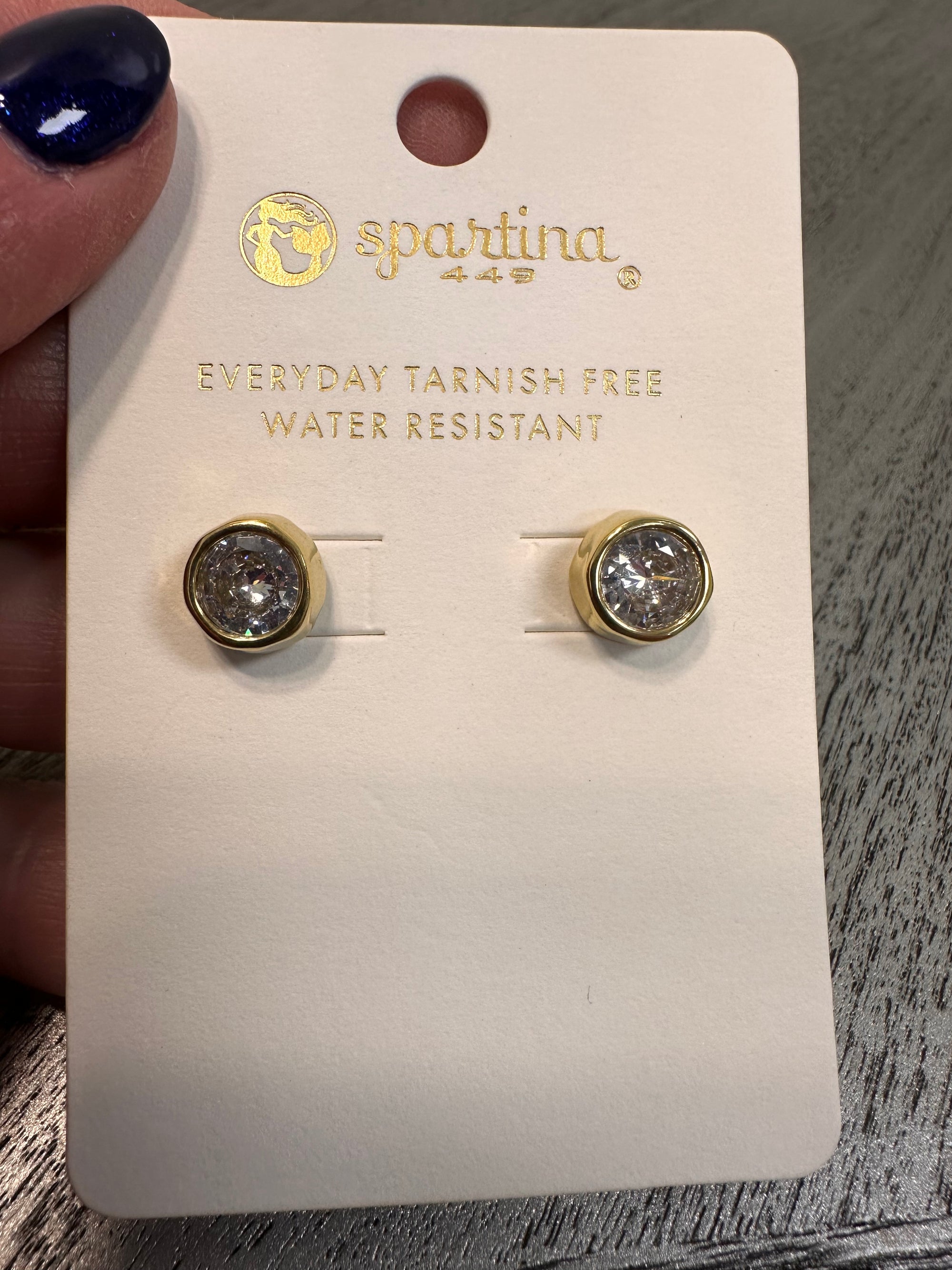 Spartina Lighthouse Stud Earrings CZ