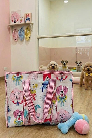 Pups In Bow Tote (PREORDER ONLY)