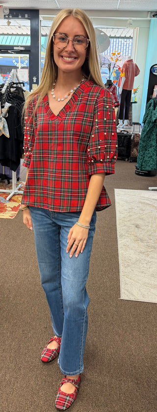 Crafted In Plaid Top
