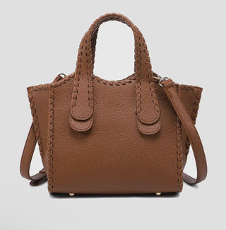 Marla Whipstitch Shaped Satchel