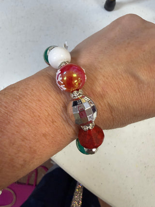 Whispers Santa Disco Stretch Bracelet
