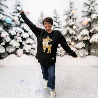 Sequin Reindeer Sweatshirt