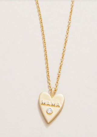 Spartina Necklace 18" Mama/Heart Gold