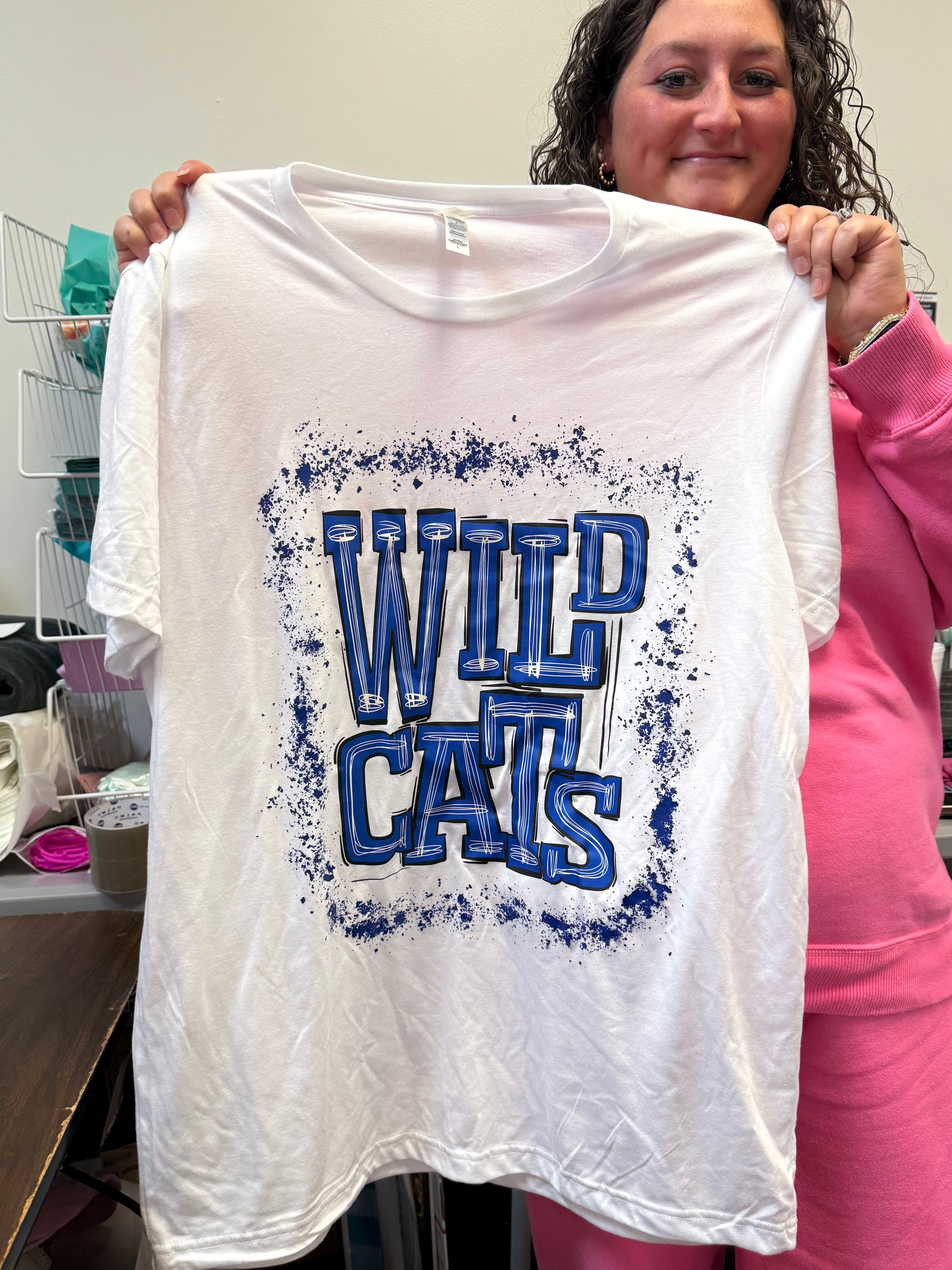 Wildcats With Confetti Tee