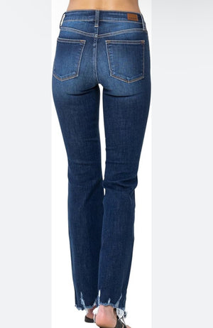 Judy Blue Jeans Mid Rise Non Distressed Hem Bootcut