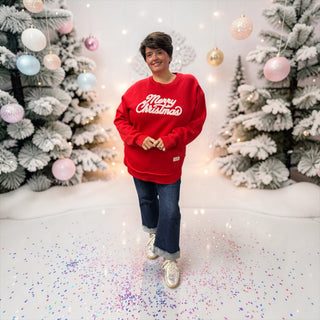 Merry Christmas Fuzzy Sweatshirt