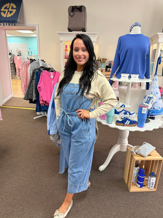 Wander Free Denim Overalls