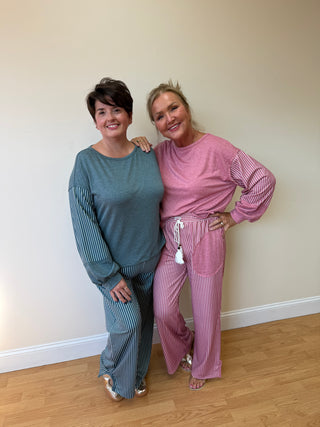 Green Bay Long Sleeve Top & Pant Set