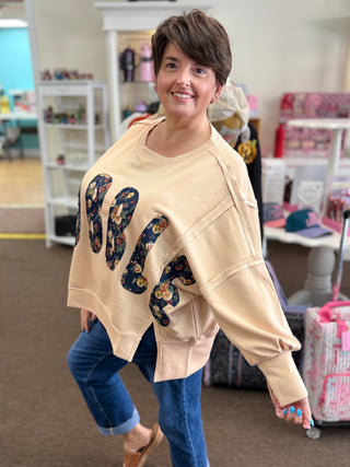 Floral Gobble Oversized Sweatshirt