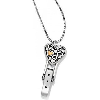 Floating Hearts Badge Clip