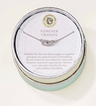 Spartina Necklace 18" Forever Friends/Links Silver