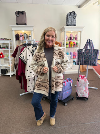 Horse Oatmeal Cardigan