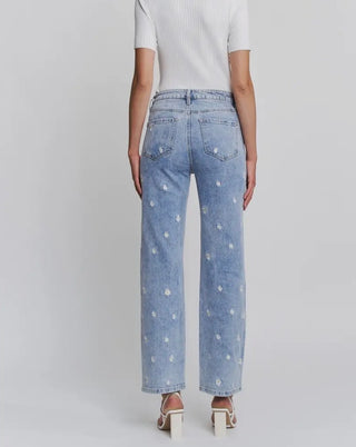Mica High Rise Straight Leg Daisy Jean