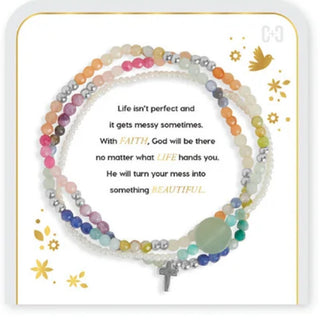 Messy Life Charm Bracelet Silver